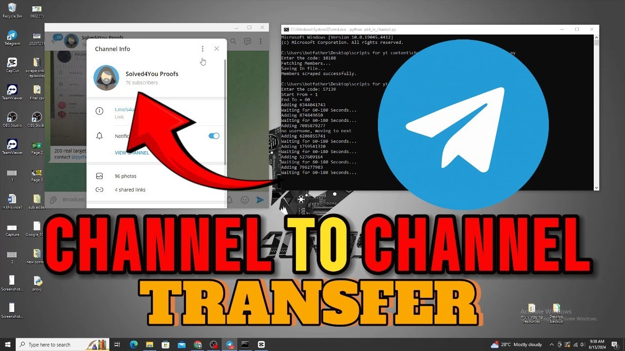 159422Do telegram scraping, scrape 50K real and active subscribers to your channel