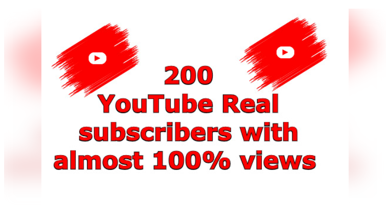 1190Get 200 YouTube Real subscribers with almost 100% views [non-drop]