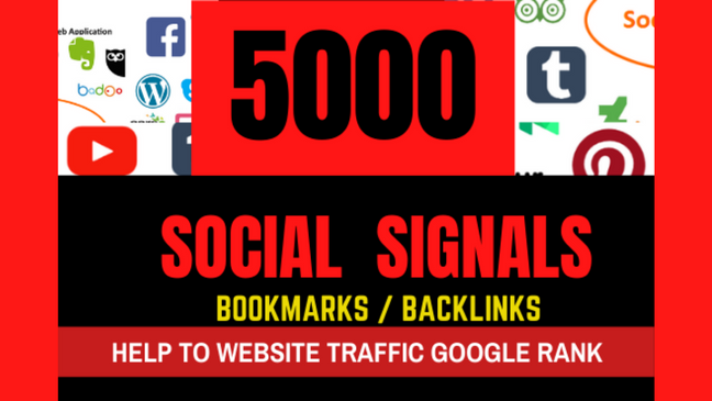 111716100 Facebook Pinterest Tumblr Social Signals Bookmarks Backlinks
