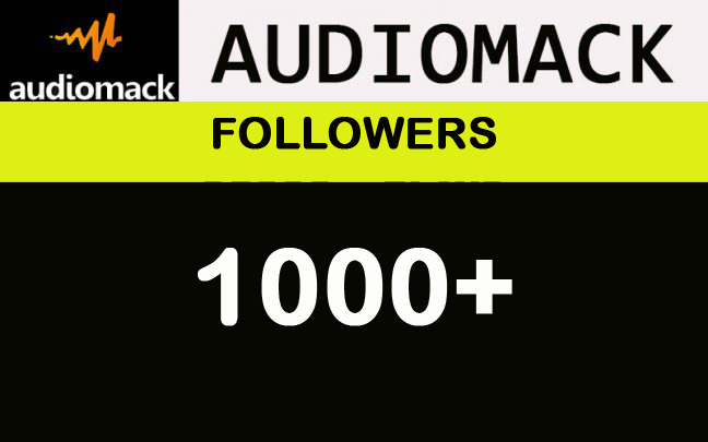 1212500,000 Audiomack Organic plays with 200 FOLLOWERS + 100 REUPS+ 200 LIKES+50 comments+ 100 PLAYLIST