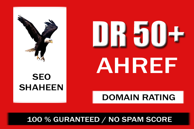 1907I will increase domain rating DR on Ahref 50 plus quickly