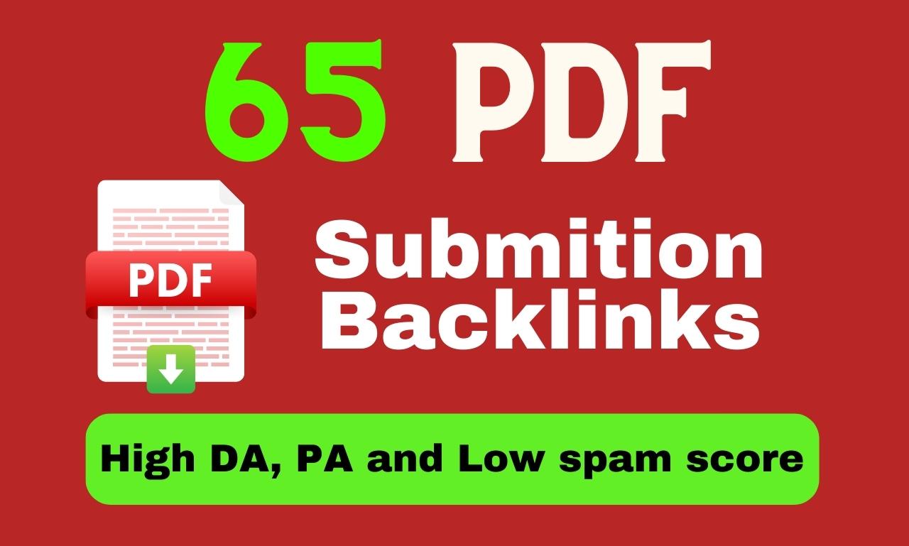 1938Manually 50 PDF submission Backlinks Dofollow Service