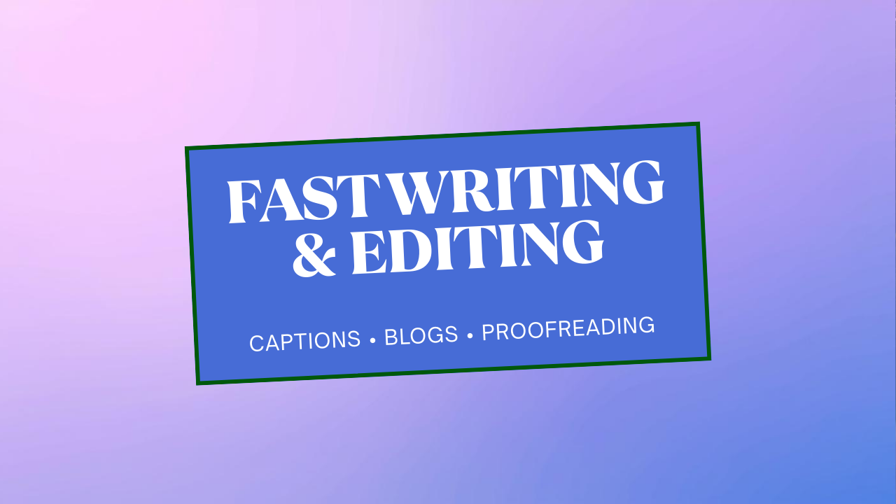 230470I will write & edit captions, short blogs, product descriptions, or proofread text fast