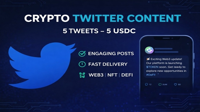 242513I will write engaging crypto Twitter posts for your web3 project