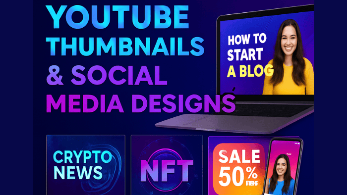 242265I Will Design High-CTR Crypto YouTube Thumbnails & Viral Social Media GraphicsWant more clicks, views, and engagement for your crypto project or personal brand?
I create eye-catching, high-converting
