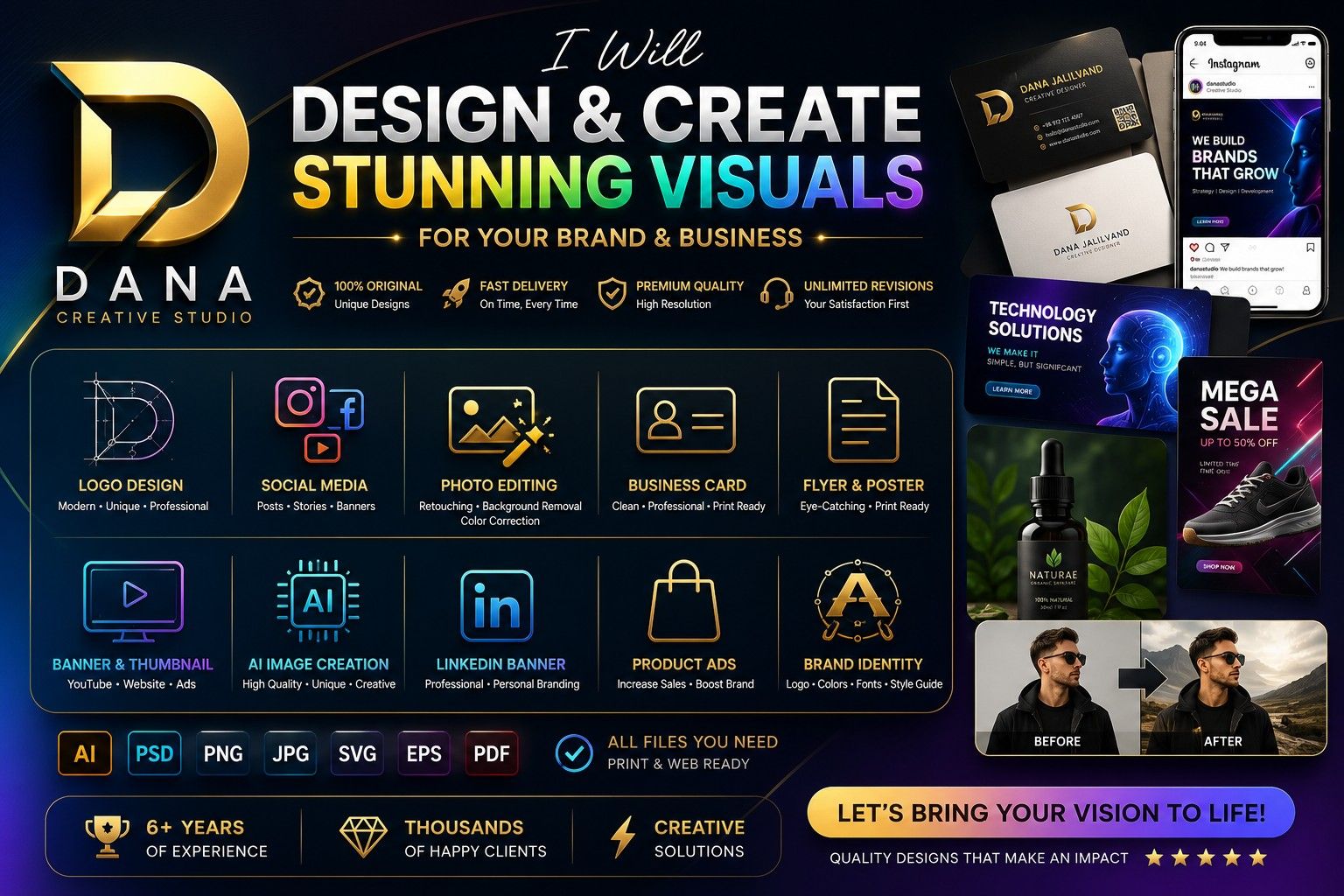 289949I will design a luxury modern business card that builds your brand
