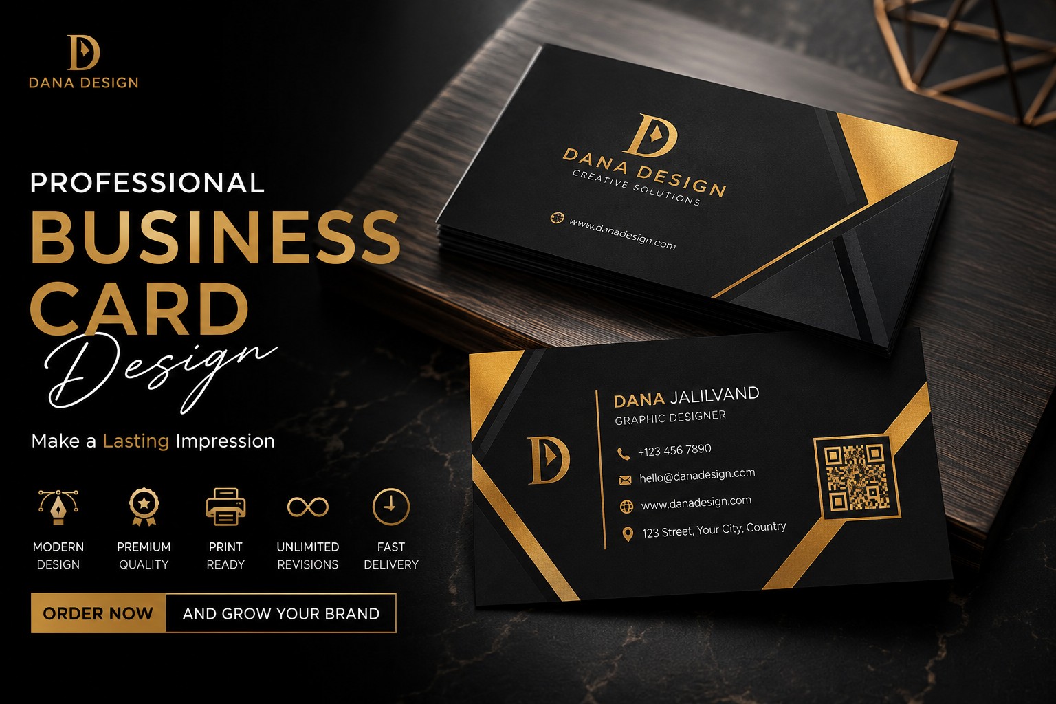 289959I will design a luxury modern business card that builds your brand